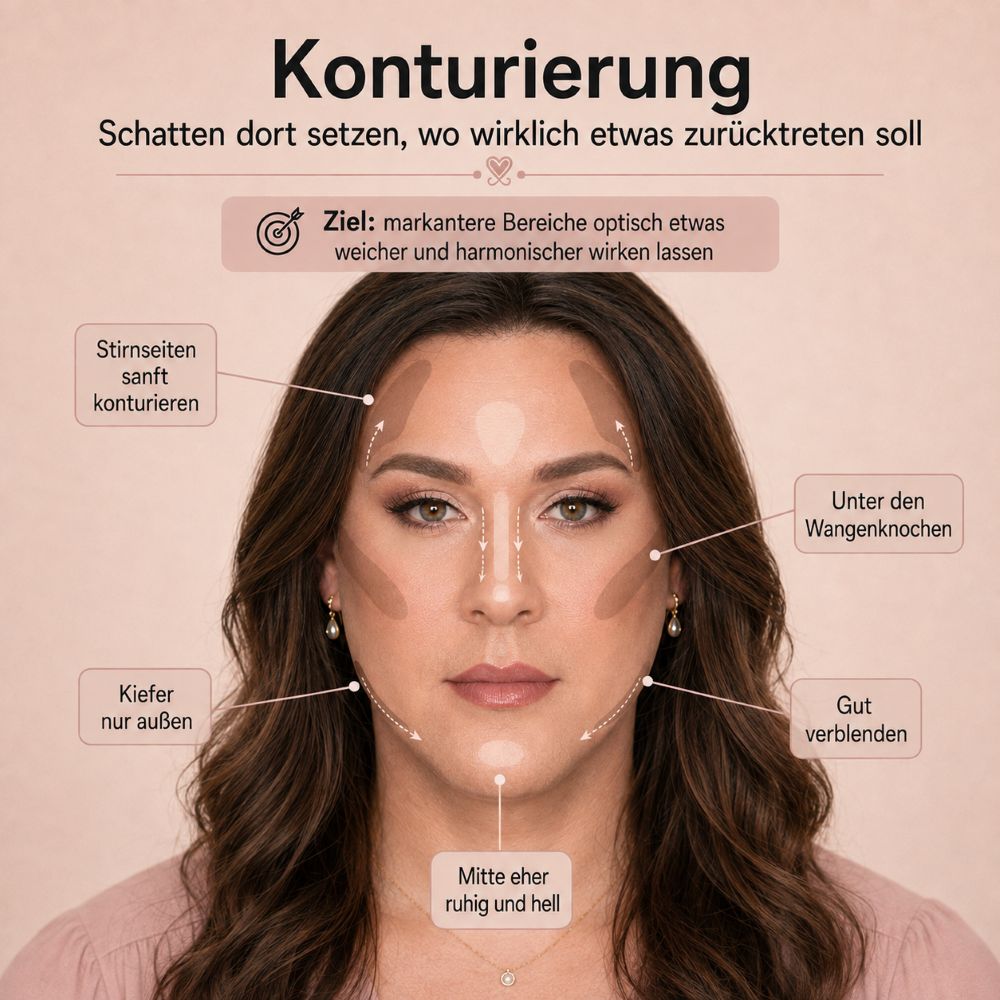 Feminin schminken, erstellt mit KI